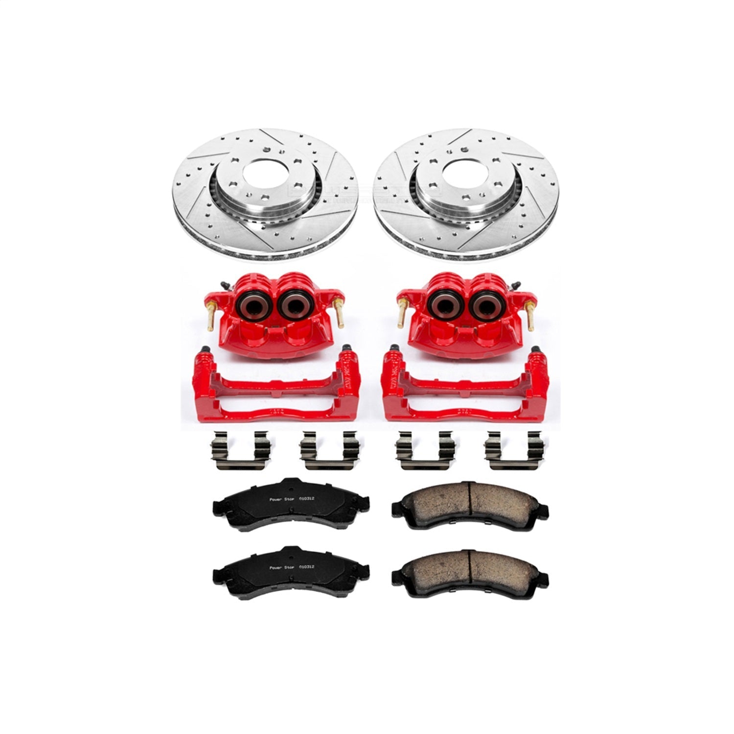 PowerStop Front Z23 Evolution Sport Brake Kit w/ Calipers | Buick Rainier (2004–2005) (KC2061)