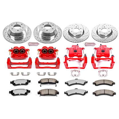 PowerStop Front & Rear Z36 Truck & Tow Brake Kit w/ Calipers | Buick Rainier (2004–2005) (KC2062-36)
