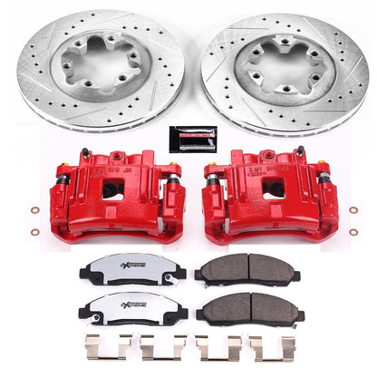 PowerStop Front Z36 Truck & Tow Brake Kit w/ Calipers | Chevrolet Colorado (2004–2008) (KC2066-36)