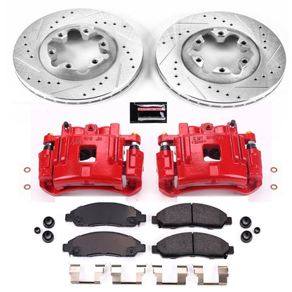 PowerStop Front Z23 Evolution Sport Brake Kit w/ Calipers | Chevrolet Colorado (2004–2008) (KC2066)