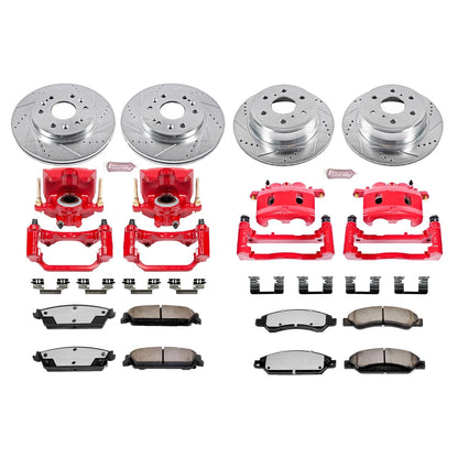 PowerStop Front and Rear Z36 Truck & Tow Kit w/ Calipers | GMC Yukon XL 1500 (2007) (KC2068-36)