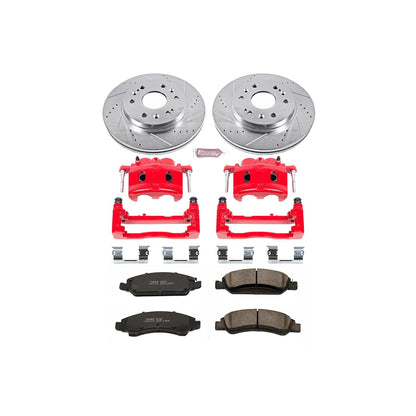 PowerStop Front Z23 Evolution Sport Brake Kit w/ Calipers | Cadillac Escalade (2008–2019) (KC2069)