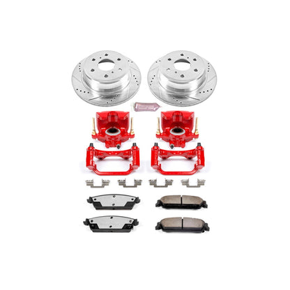 PowerStop Rear Z36 Truck & Tow Brake Kit w/ Calipers | Cadillac Escalade 2007–2014 (KC2083-36)