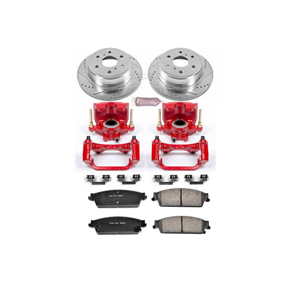 PowerStop Rear Z23 Evolution Sport Brake Kit w/ Calipers | Cadillac Escalade (2007–2014) (KC2083)