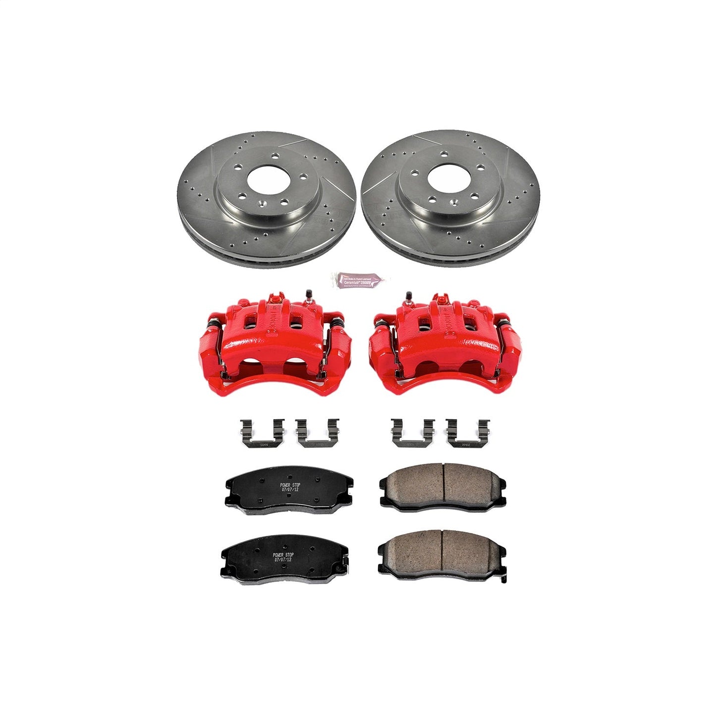 PowerStop Front Z23 Evolution Sport Brake Kit w/ Calipers | Chevrolet Captiva Sport (2012–2015) (KC2090)
