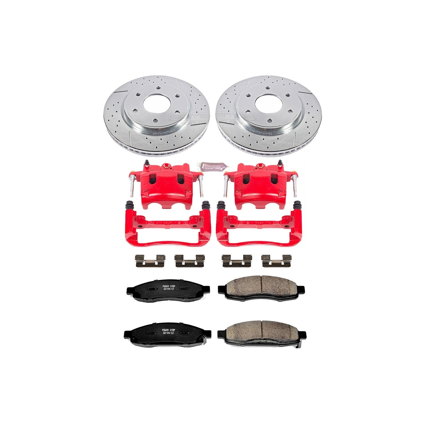 PowerStop Front Z23 Evolution Sport Brake Kit w/ Calipers | Infiniti QX56 (2005–2007) (KC211)