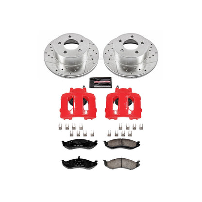 PowerStop Front Z23 Evolution Sport Brake Kit w/ Calipers | Jeep Cherokee 1990–1999 (KC2119)