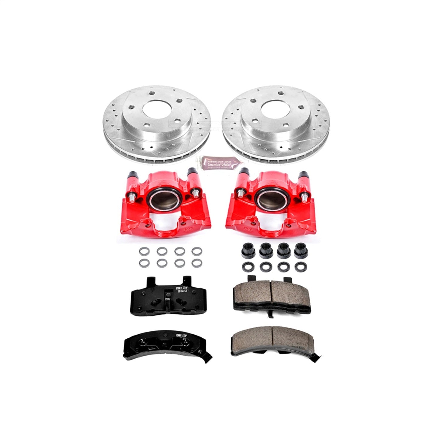 PowerStop Front Z23 Evolution Sport Brake Kit w/ Calipers | Dodge Ram 1500 (1994–1999) (KC2126)