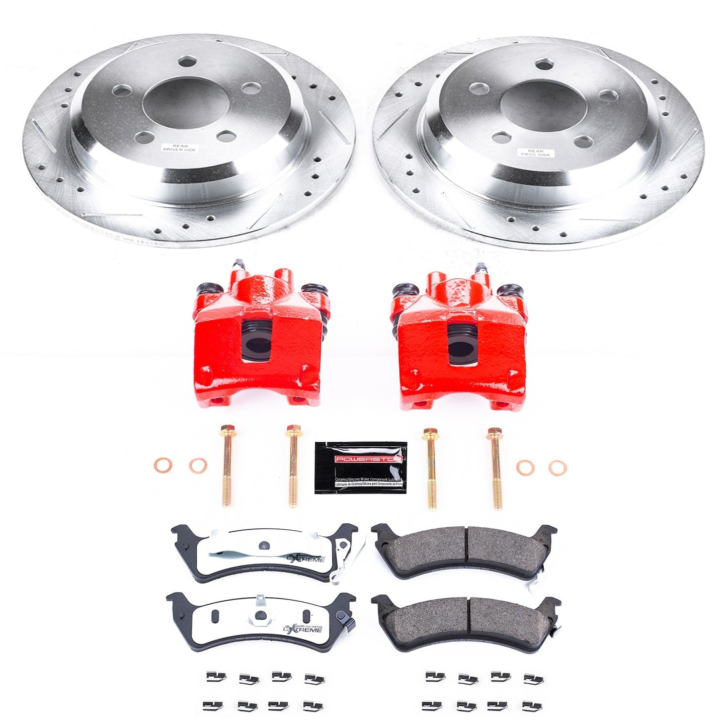 PowerStop Rear Z36 Truck & Tow Brake Kit w/ Calipers | Jeep Grand Cherokee (1995–1998) (KC2131-36)