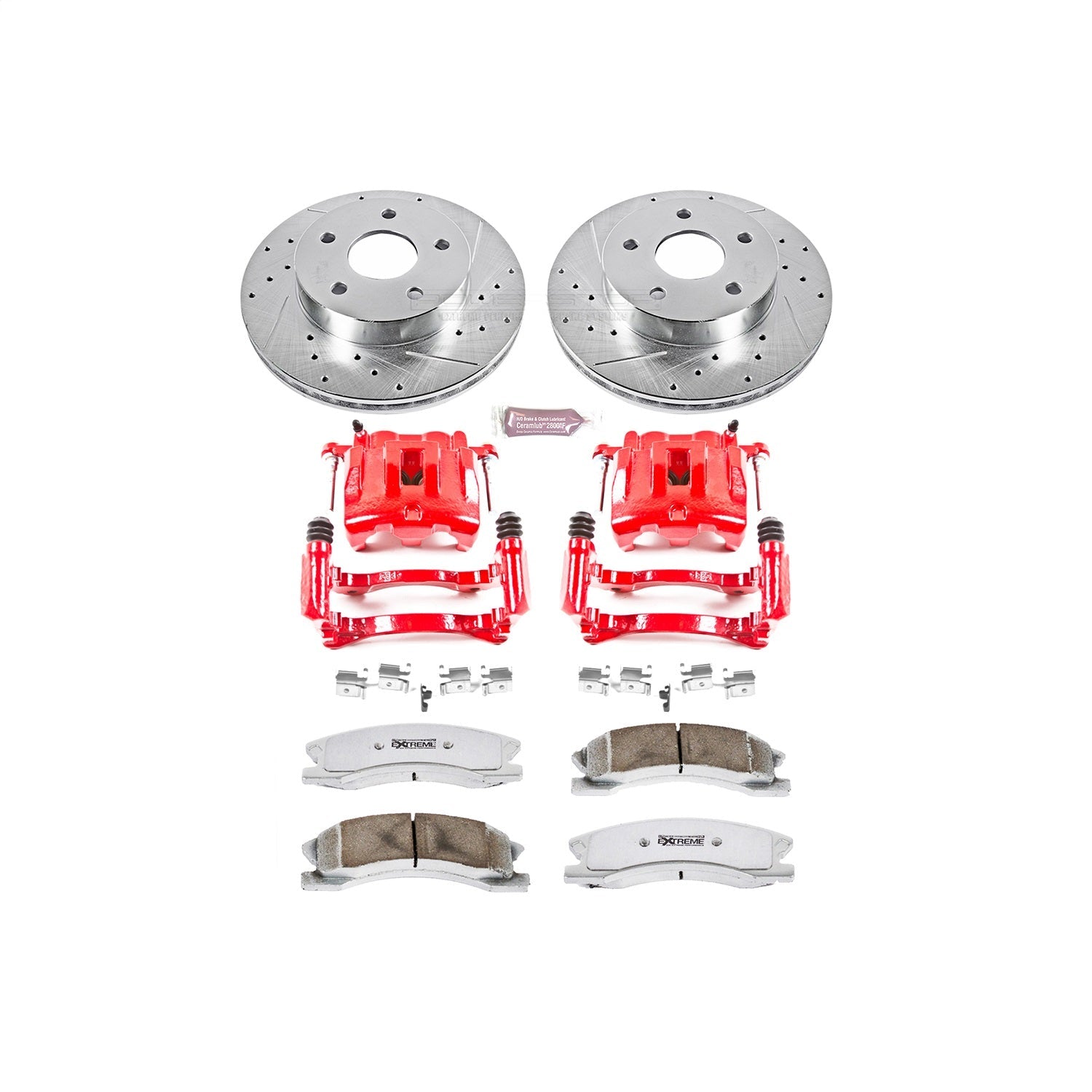 PowerStop Front Z26 Street Kit w/ Calipers | Jeep Grand Cherokee (1999–2004) (KC2149-26)