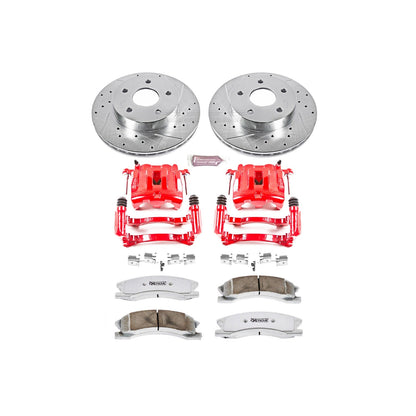 PowerStop Front Z26 Street Kit w/ Calipers | Jeep Grand Cherokee (1999–2004) (KC2149-26)