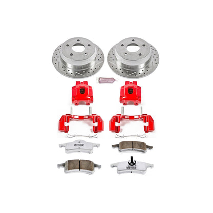 PowerStop Rear Z26 Street Warrior Brake Kit w/ Calipers | Jeep Grand Cherokee 1999–2004 (KC2151-26)