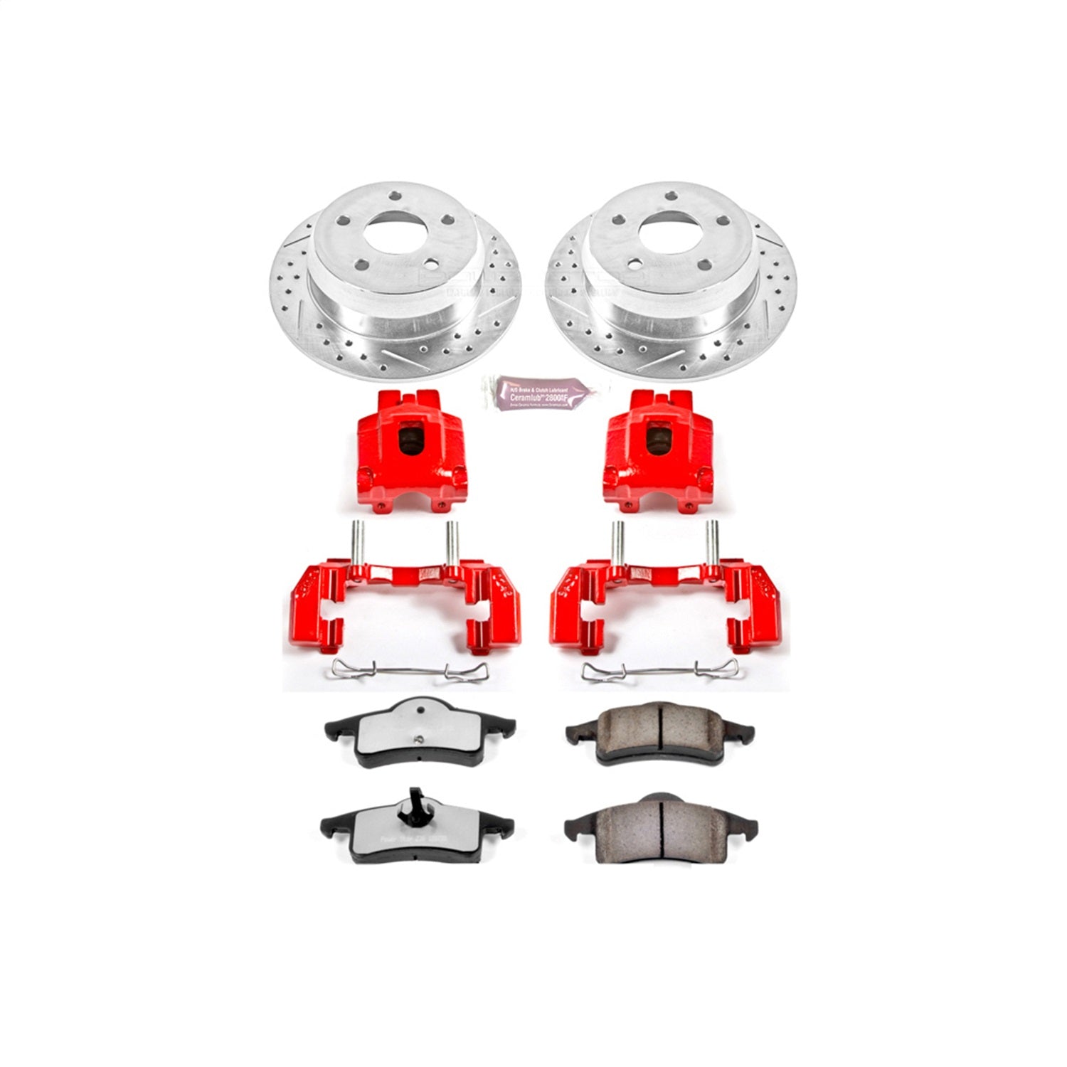 PowerStop Rear Z36 Truck & Tow Brake Kit w/ Calipers | Jeep Grand Cherokee (1999–2004) (KC2151-36)