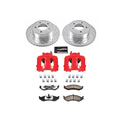 PowerStop Front Z36 Truck & Tow Brake Kit w/ Calipers | Jeep Cherokee 1999–2001 (KC2152-36)