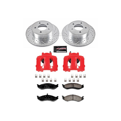 PowerStop Front Z23 Evolution Sport Brake Kit w/ Calipers | Jeep Cherokee (1999–2001) (KC2152)