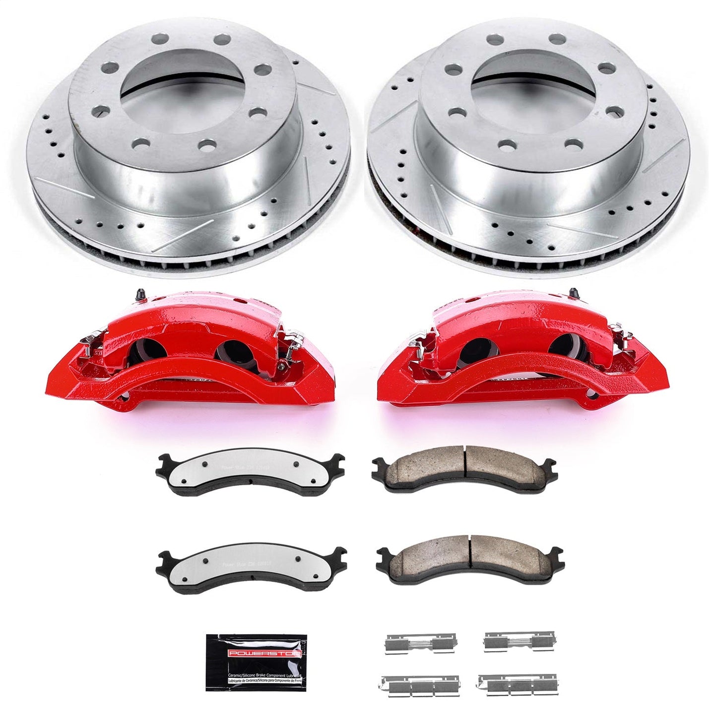 PowerStop Front Z36 Truck & Tow Kit w/ Calipers | Dodge Ram 3500 (2000–2002) (KC2156-36)