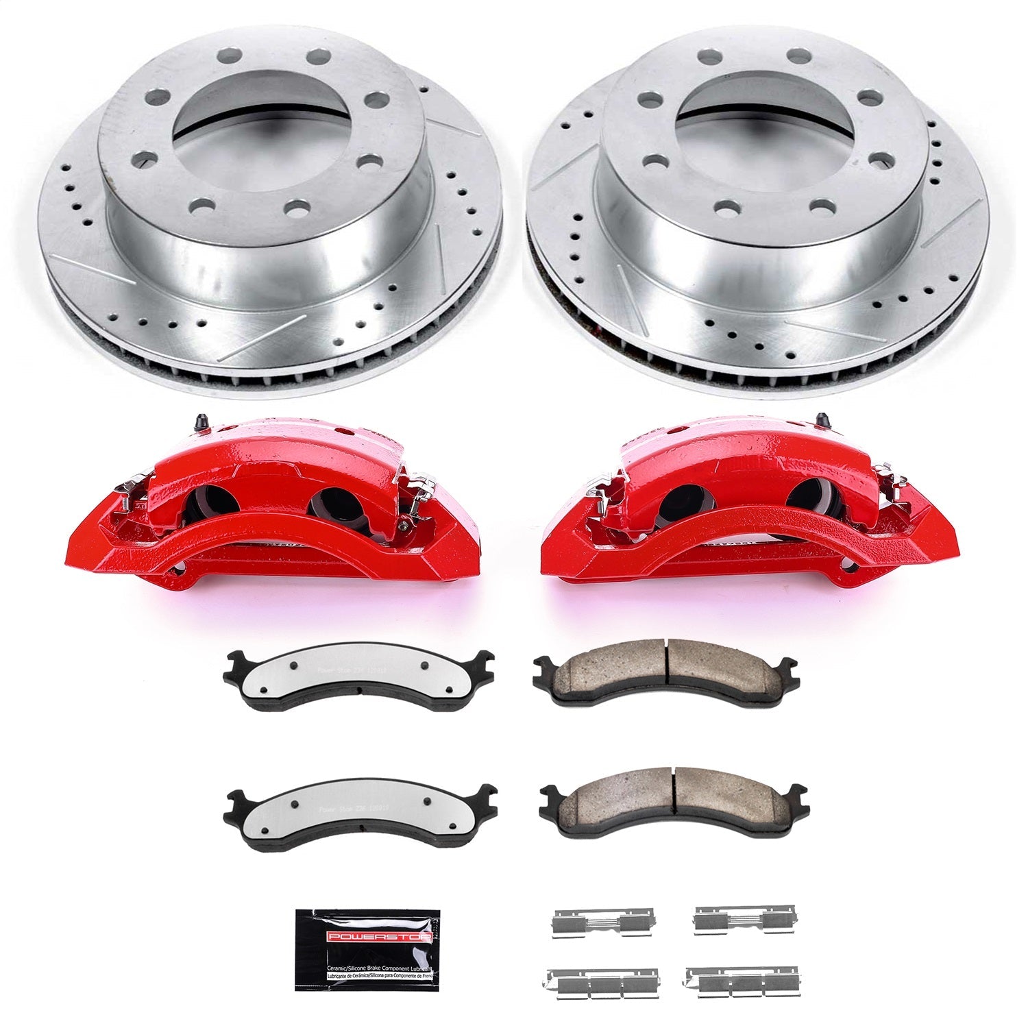 PowerStop Front Z36 Truck & Tow Kit w/ Calipers | Dodge Ram 3500 (2000–2002) (KC2156-36)