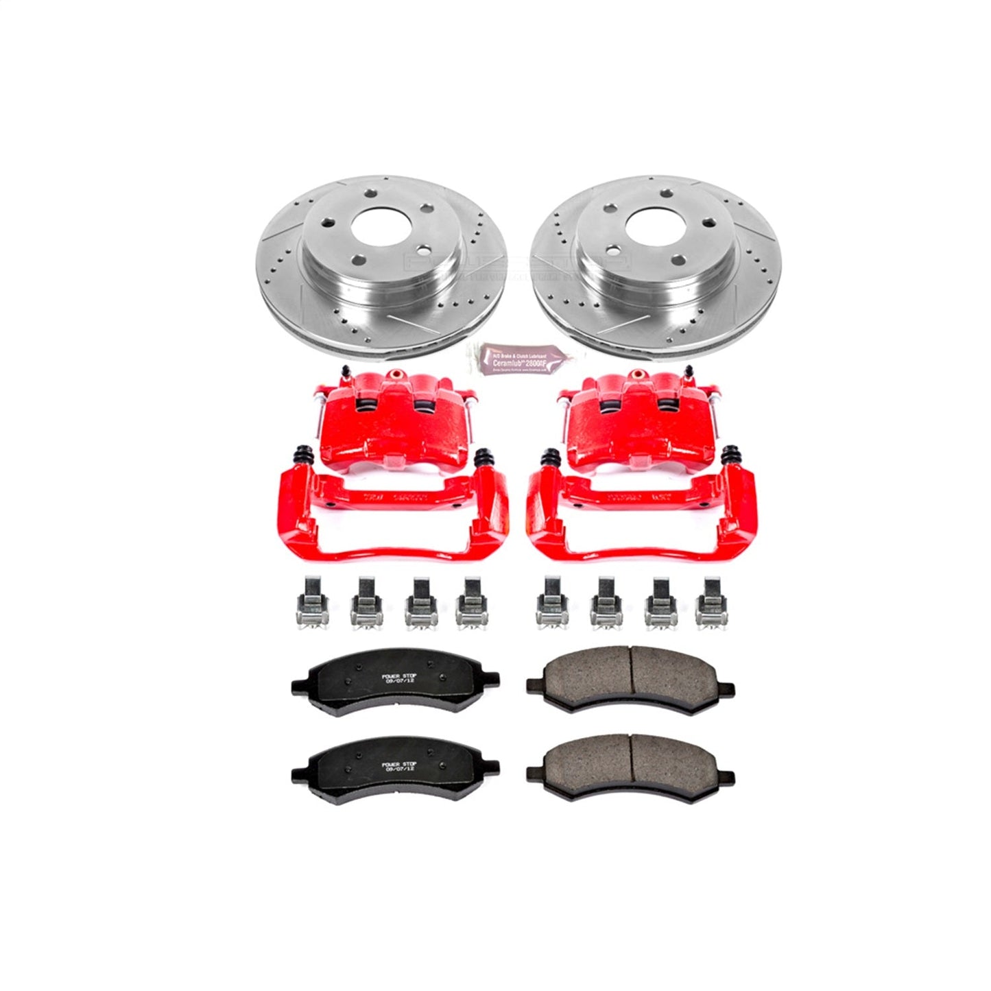 PowerStop Front Z23 Evolution Sport Brake Kit w/ Calipers | Dodge Ram 1500 (2006–2008) (KC2163)