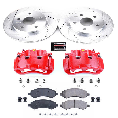 PowerStop Front Z23 Evolution Sport Brake Kit w/ Calipers | Chrysler Aspen (2007–2009) (KC2163A)
