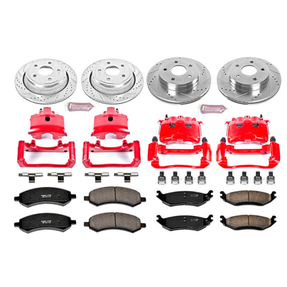 PowerStop Front & Rear Z23 Evolution Sport Brake Kit w/ Calipers | Dodge Ram 1500 (2006–2008) (KC2164)