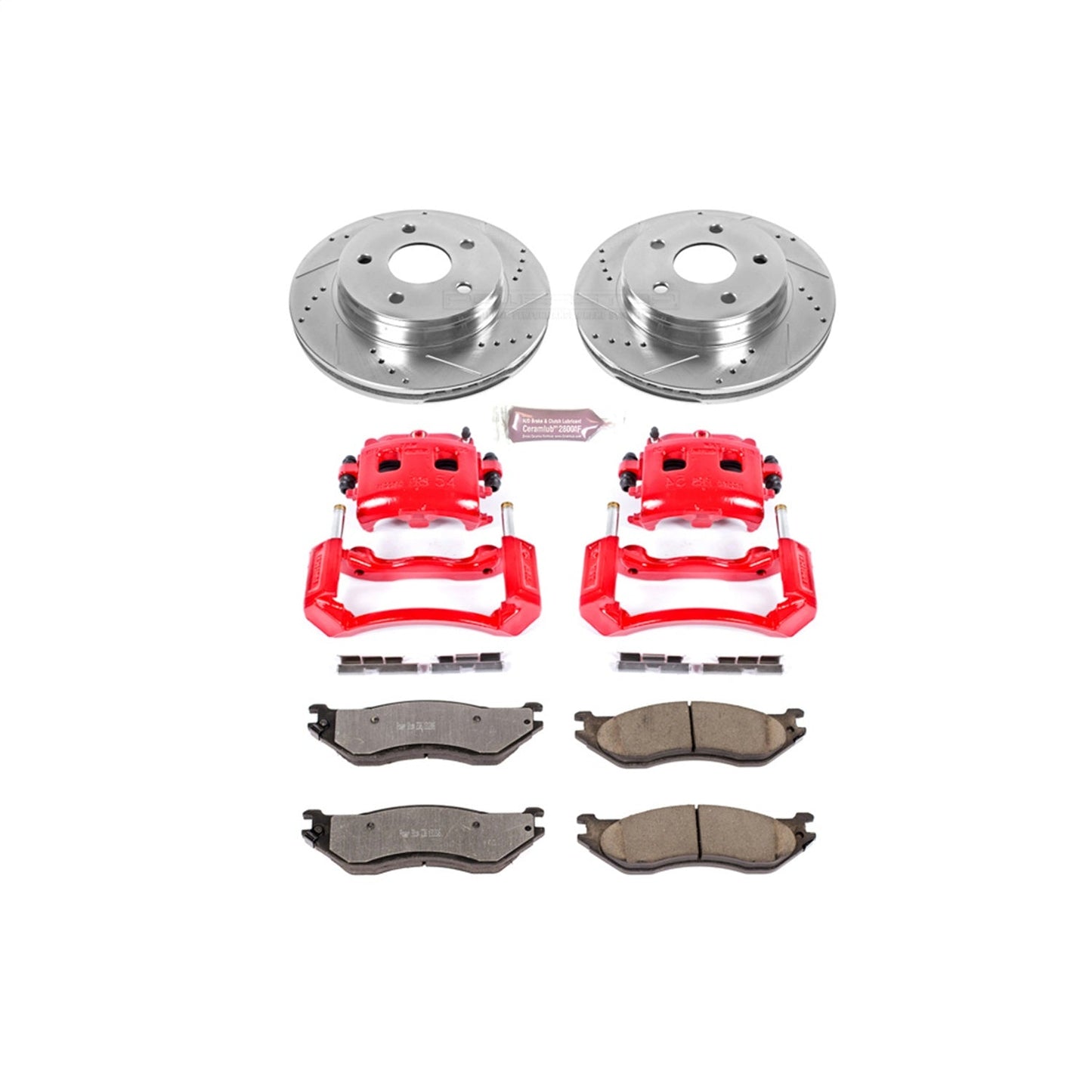 PowerStop Front Z36 Truck & Tow Kit w/ Calipers | Dodge Ram 1500 (2002) (KC2165-36)