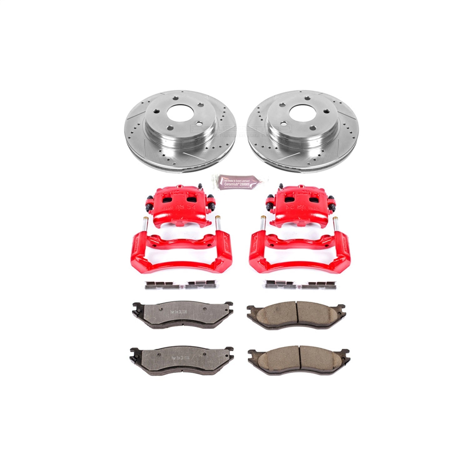 PowerStop Front Z36 Truck & Tow Kit w/ Calipers | Dodge Ram 1500 (2002) (KC2165-36)