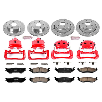 PowerStop Front & Rear Z23 Evolution Sport Brake Kit w/ Calipers | Dodge Ram 1500 (2002) (KC2166)