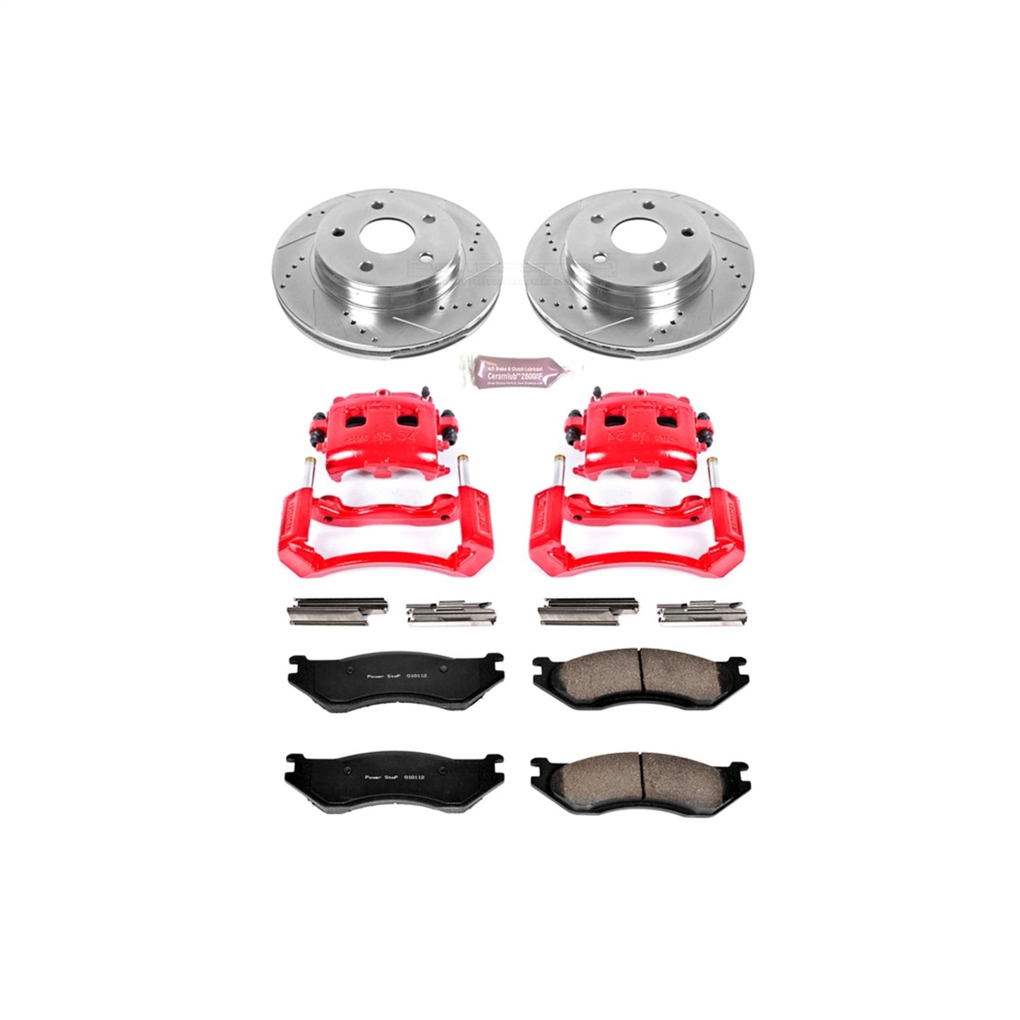 PowerStop Front Z23 Evolution Sport Brake Kit w/ Calipers | Dodge Ram 1500 (2003–2005) (KC2167)