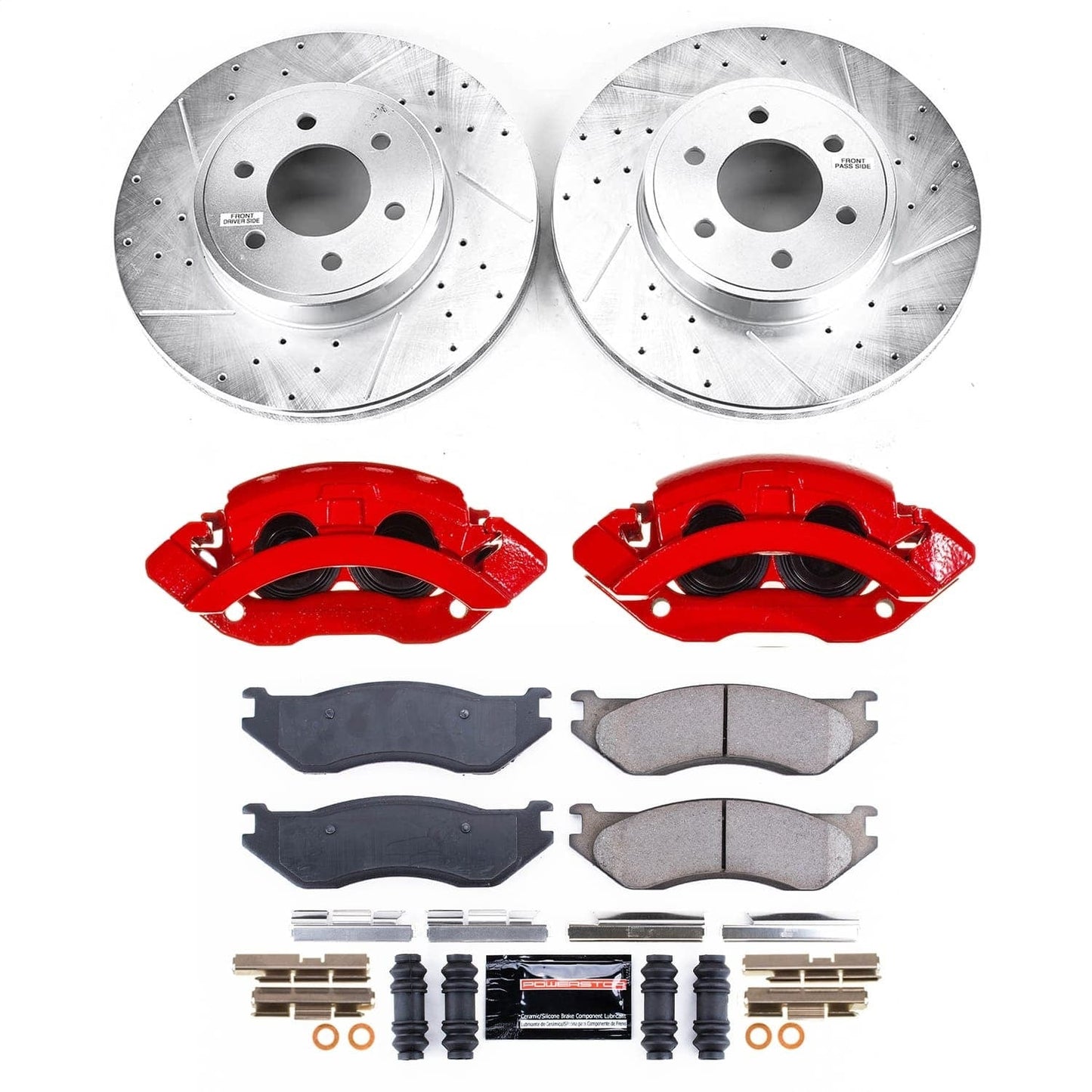 PowerStop Front Z23 Evolution Kit w/ Calipers | Dodge Durango (2003) (KC2178)