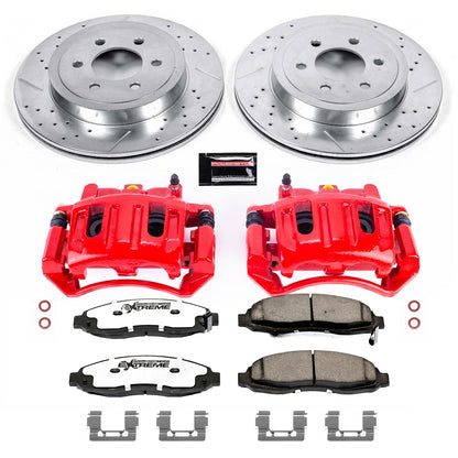 PowerStop Front Z36 Truck & Tow Kit w/ Calipers | Dodge Dakota (2003–2004) (KC2187-36)