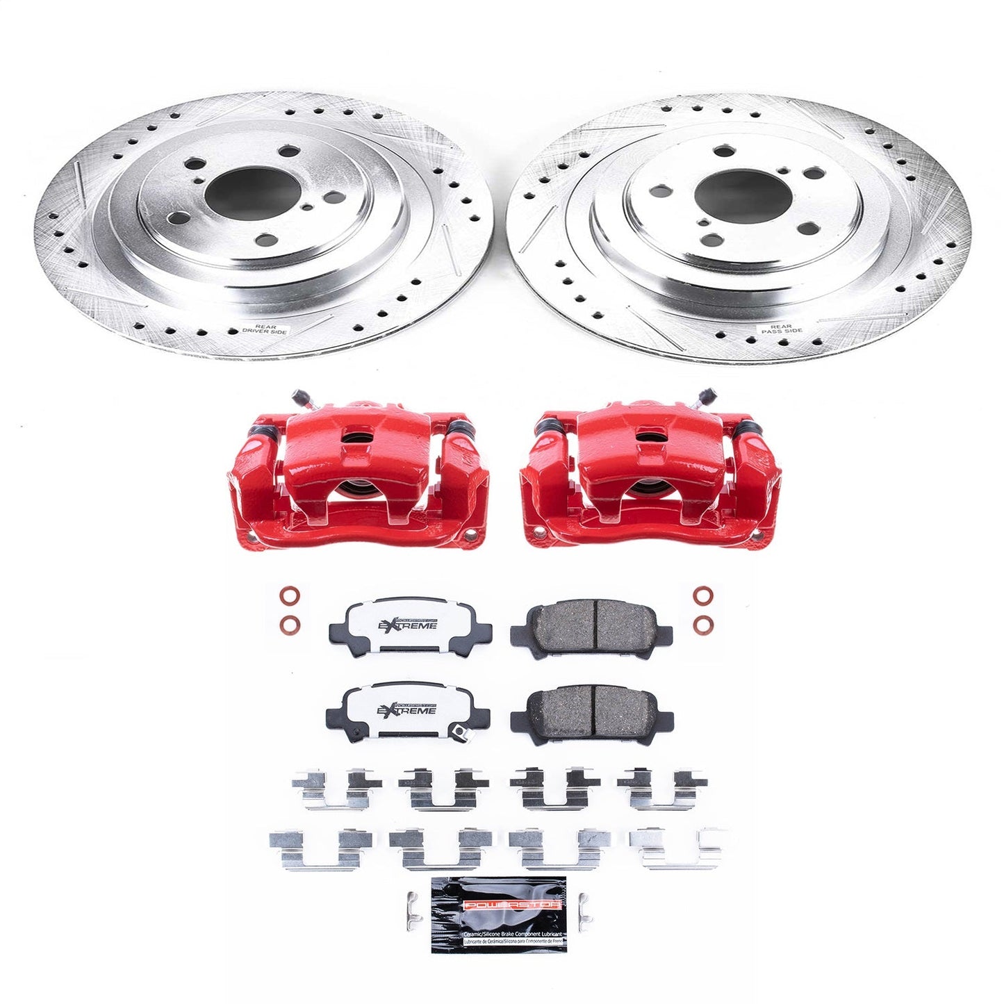 PowerStop Rear Z26 Street Warrior Brake Kit w/ Calipers | Subaru Legacy (2005–2009) (KC219-26)