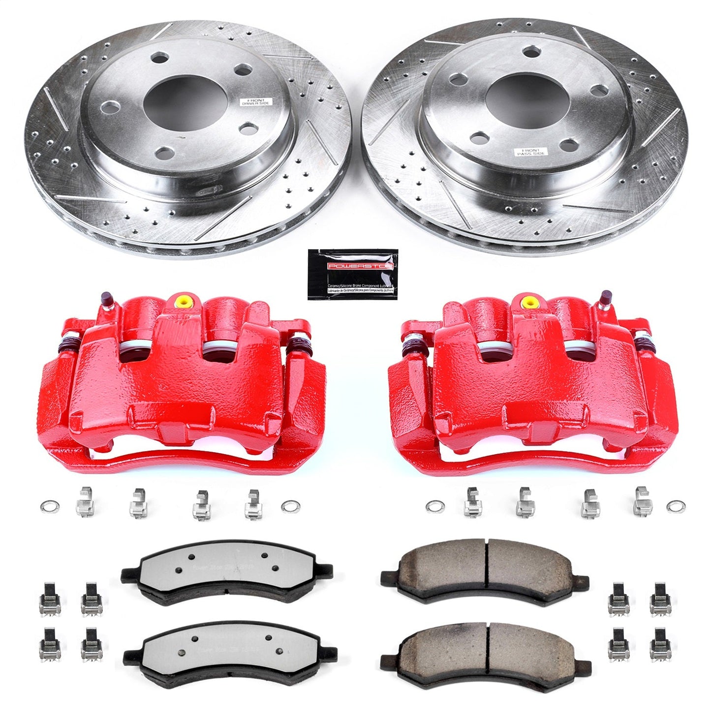 PowerStop Front Z36 Truck & Tow Kit w/ Calipers | Ram Dakota (2011) (KC2193A-36)