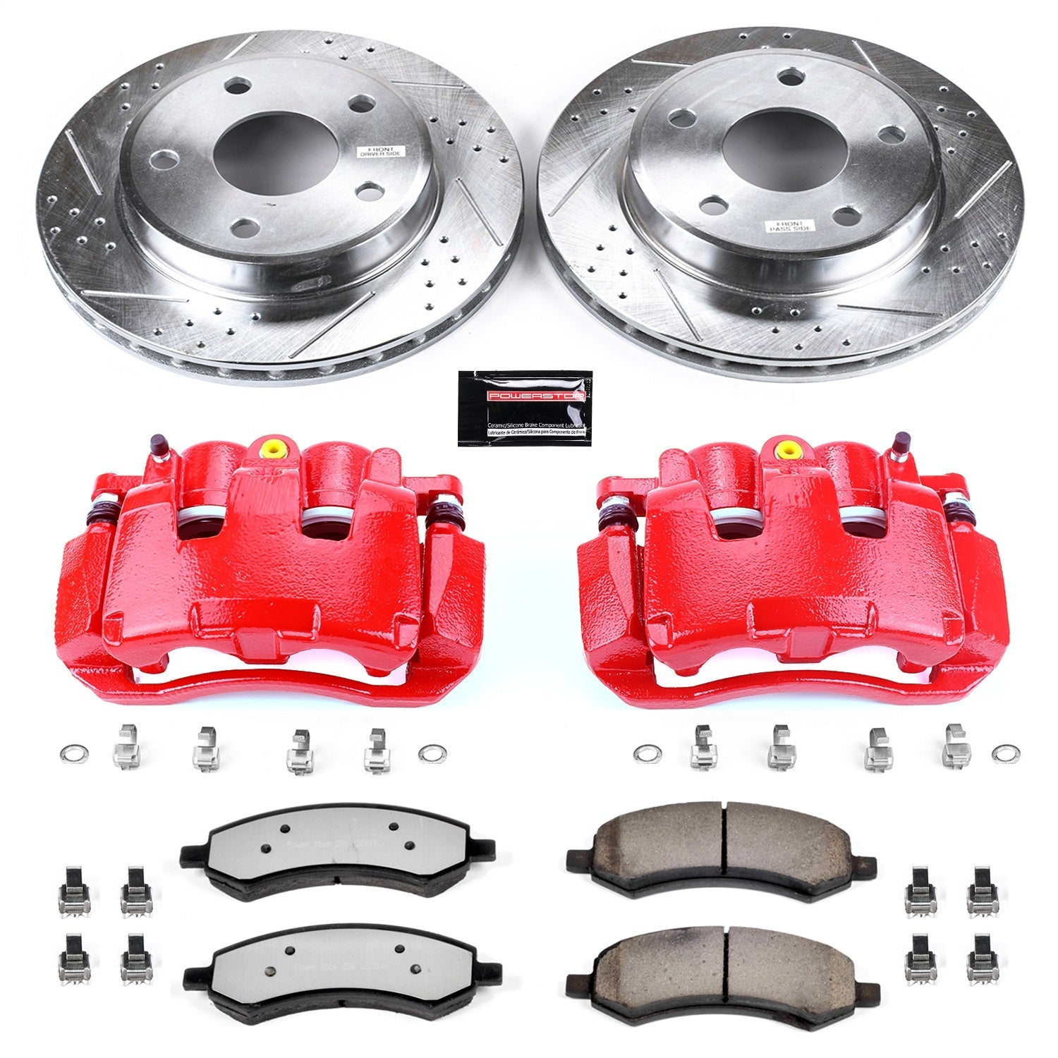 PowerStop Front Z36 Truck & Tow Kit w/ Calipers | Ram Dakota (2011) (KC2193A-36)