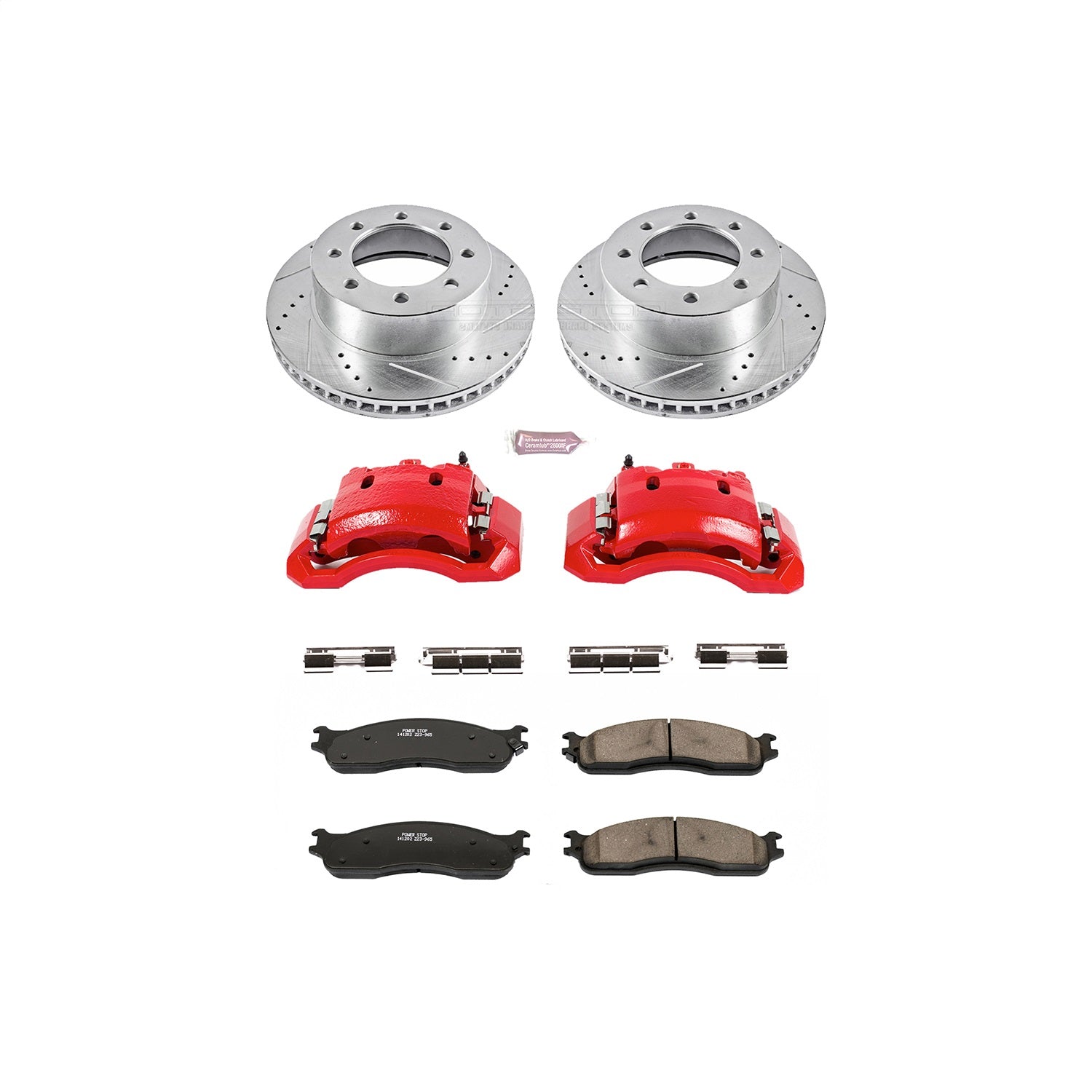 PowerStop Front Z23 Evolution Kit w/ Calipers | Dodge Ram 1500 (2006–2008) (KC2203)