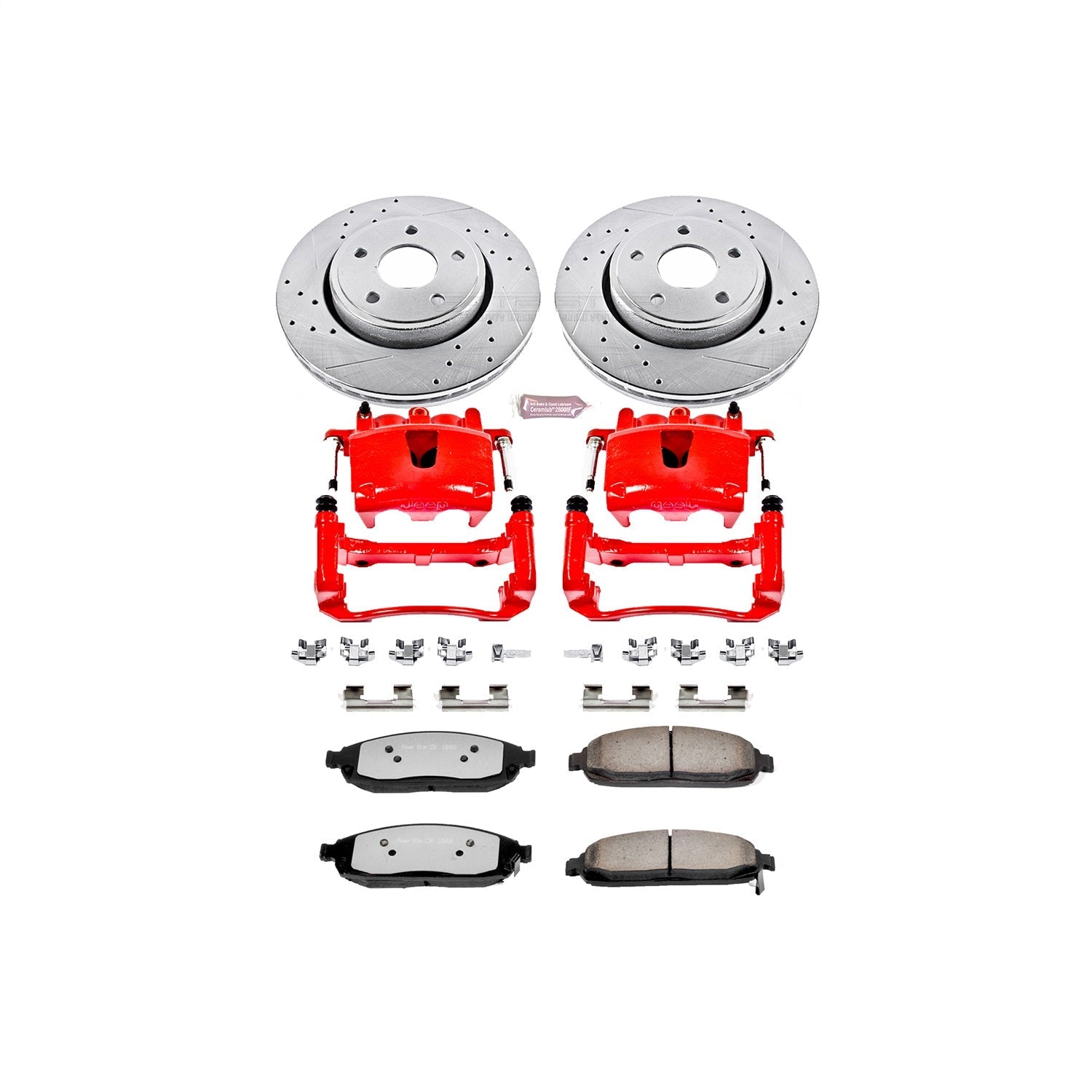 PowerStop Front Z36 Truck & Tow Kit w/ Calipers | Jeep Grand Cherokee 2005–2010 (KC2219-36)