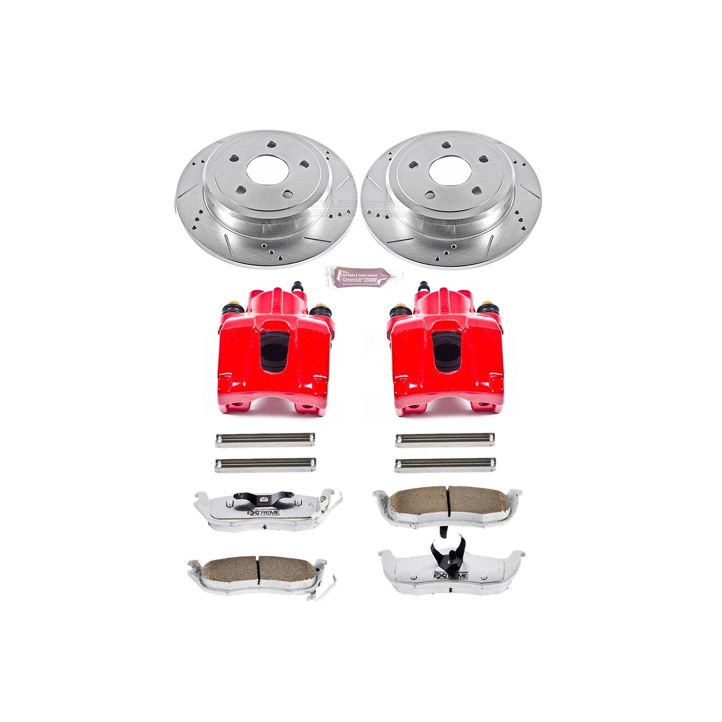PowerStop Rear Z26 Street Warrior Brake Kit w/ Calipers | Jeep Commander (2006–2010) (KC2221-26)