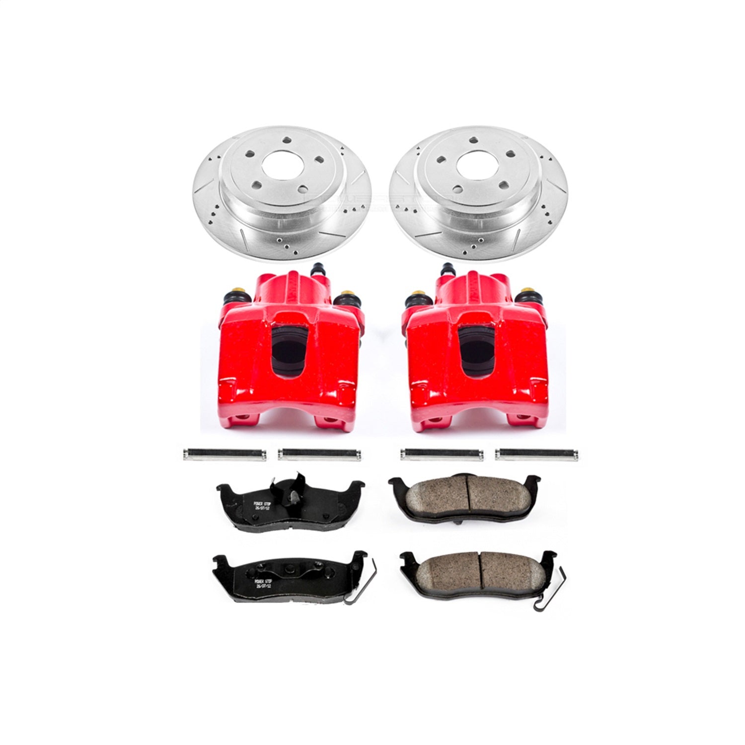 PowerStop Rear Z23 Evolution Sport Brake Kit w/ Calipers | Jeep Commander (2006–2010) (KC2221)