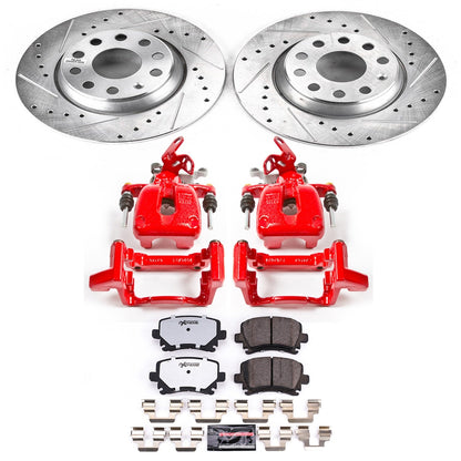 PowerStop Rear Z26 Street Warrior Brake Kit w/ Calipers | Audi A3 (2009) (KC2261-26)