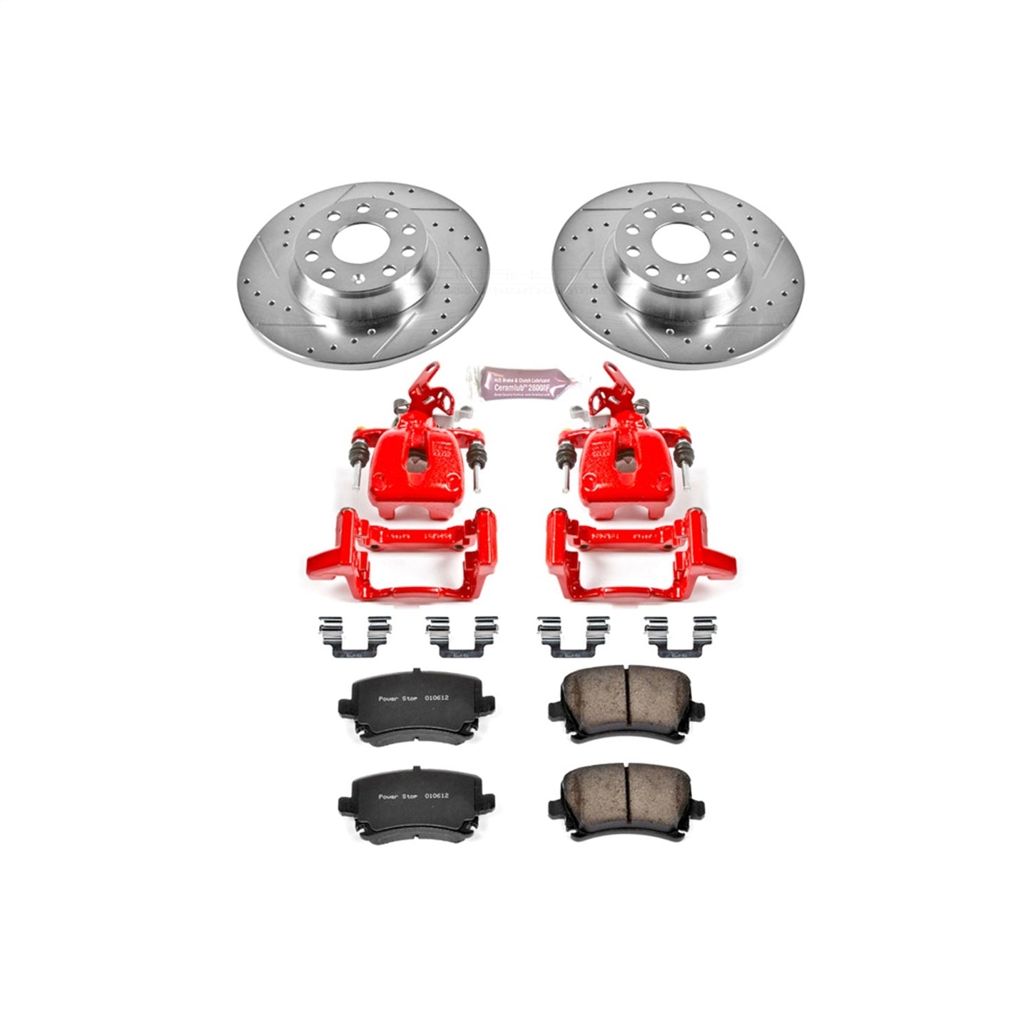 PowerStop Rear Z23 Evolution Sport Brake Kit w/ Calipers | Audi A3 (2009) (KC2261)