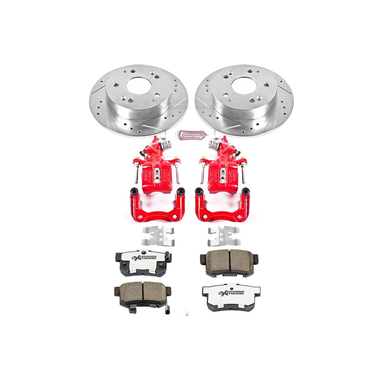 PowerStop Rear Z26 Street Warrior Brake Kit w/ Calipers | Honda Accord 1998–2002 (KC2270-26)