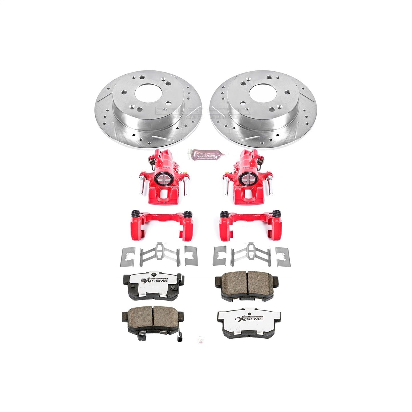 PowerStop Rear Z26 Street Warrior Brake Kit w/ Calipers | Acura RSX (2002–2006) (KC2270A-26)