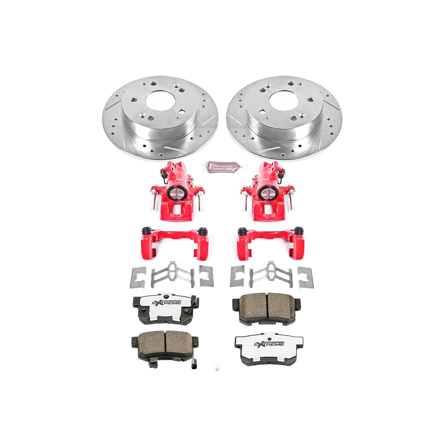 PowerStop Rear Z26 Street Warrior Brake Kit w/ Calipers | Acura RSX (2002–2006) (KC2270A-26)