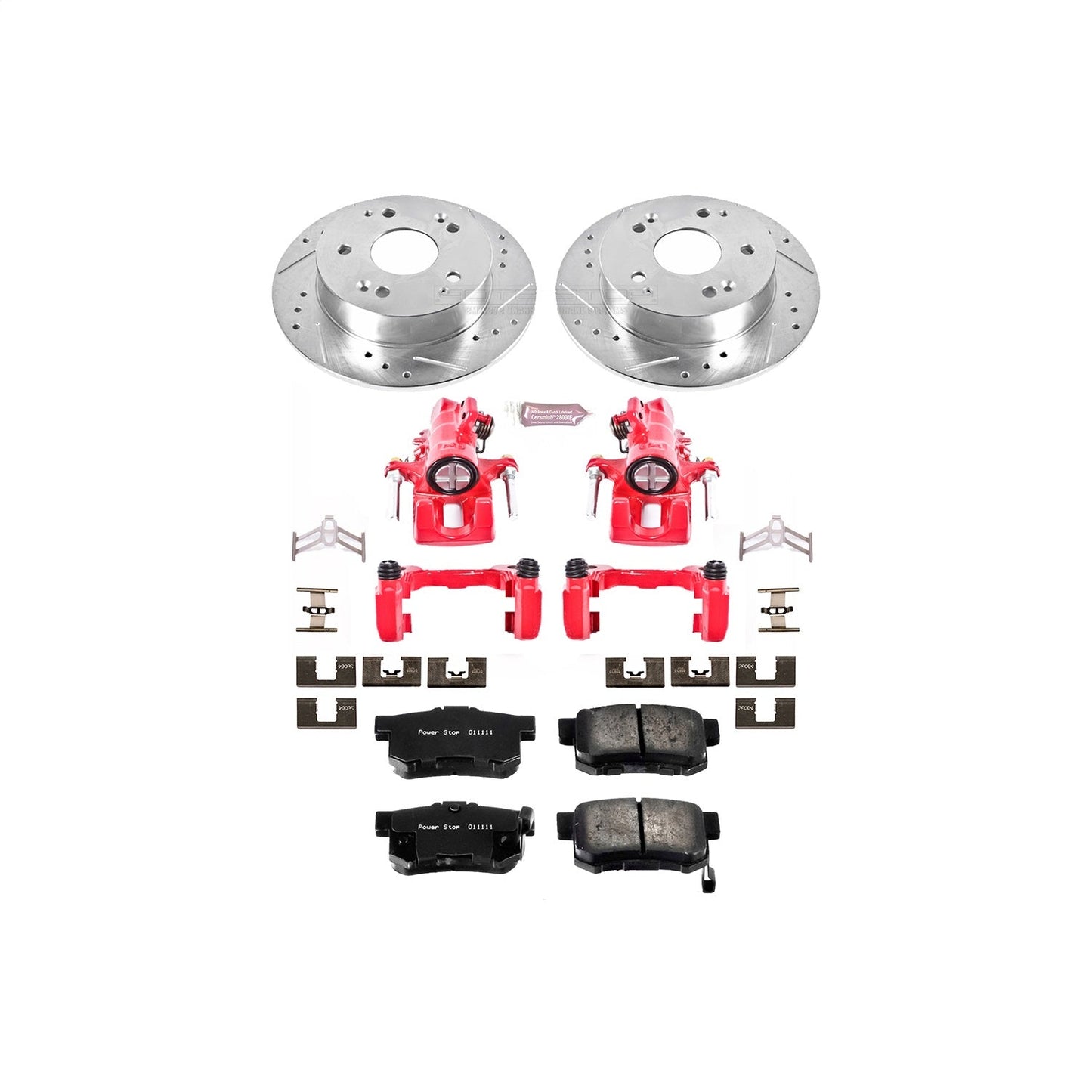 PowerStop Rear Z23 Evolution Sport Brake Kit w/ Calipers | Acura RSX (2002–2006) (KC2270A)