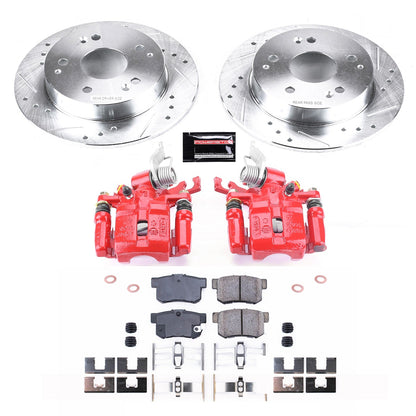 PowerStop Rear Z23 Evolution Sport Brake Kit w/ Calipers | Honda Accord (1998–2002) (KC2270D)
