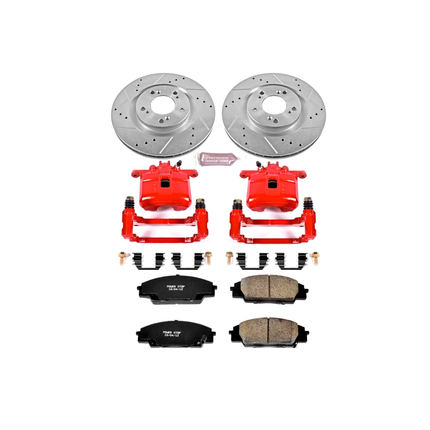 PowerStop Front Z23 Evolution Sport Brake Kit w/ Calipers | Honda S2000 (2000–2009) (KC2276)