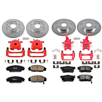 PowerStop Front & Rear Z23 Evolution Sport Brake Kit w/ Calipers | Honda S2000 (2000–2009) (KC2277)