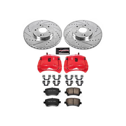 PowerStop Front Z23 Evolution Sport Brake Kit w/ Calipers | Acura MDX (2001–2002) (KC2299)