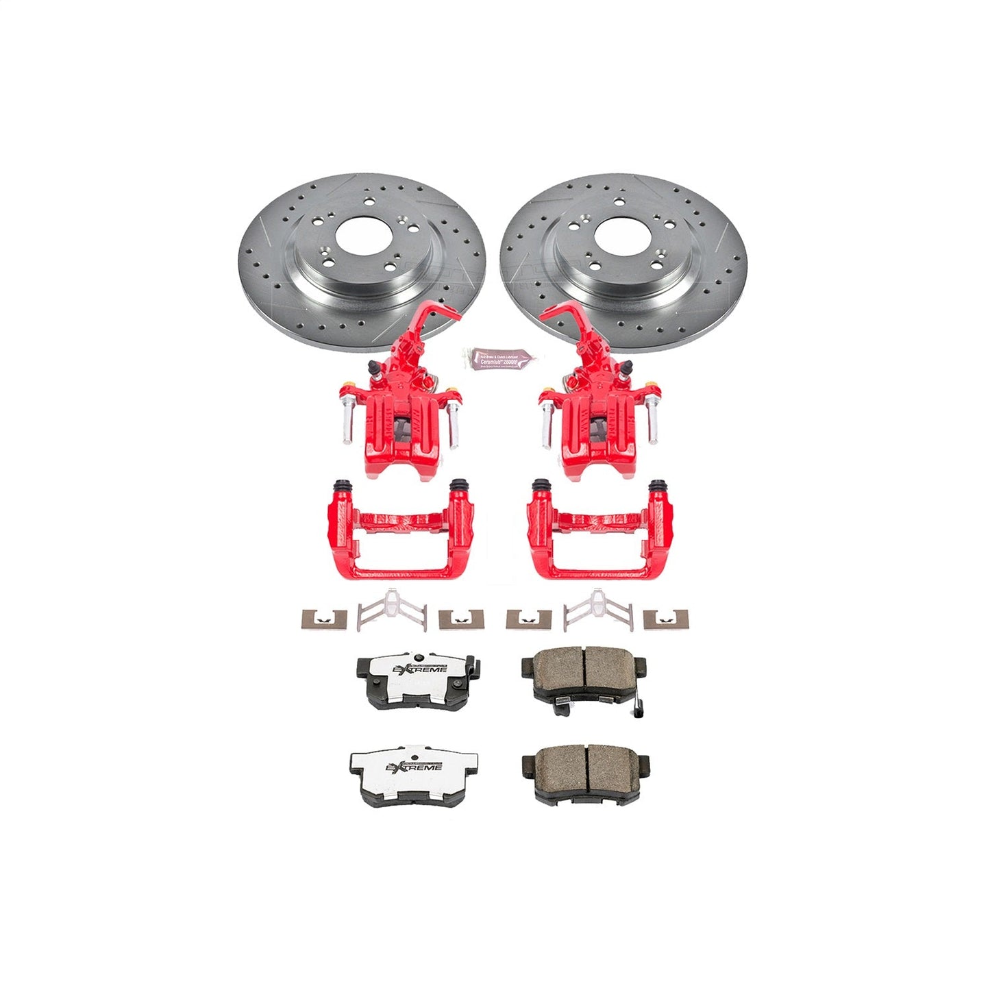 PowerStop Rear Z26 Street Warrior Brake Kit w/ Calipers | Honda S2000 (2000–2009) (KC2310-26)