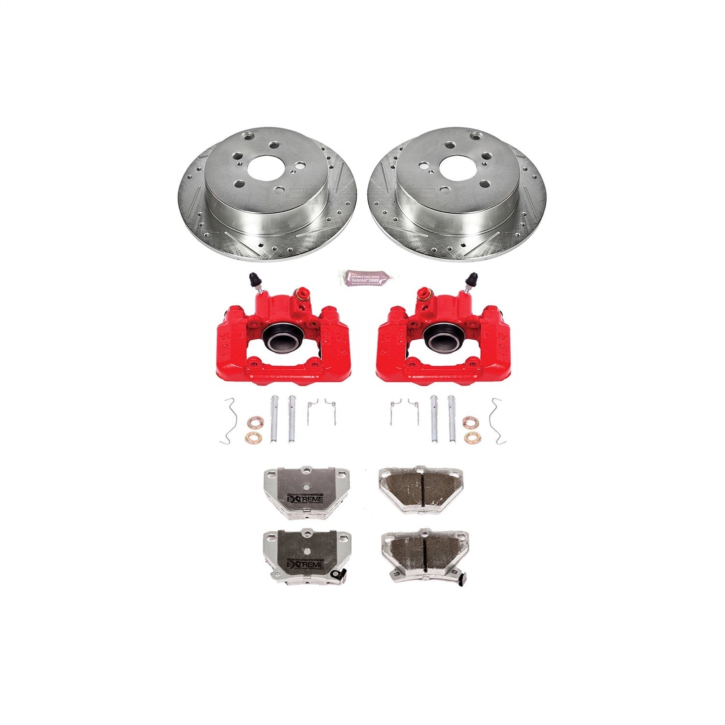 PowerStop Rear Z26 Street Warrior Brake Kit w/ Calipers | Pontiac Vibe (2003–2006) (KC2318-26)