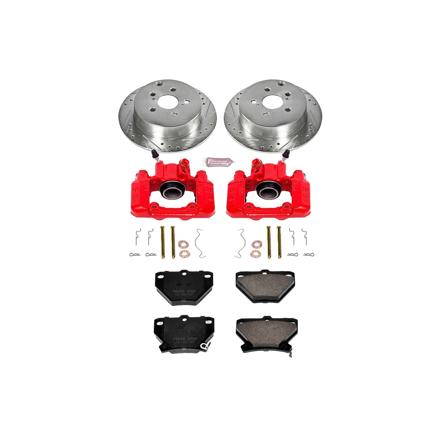 PowerStop Rear Z23 Evolution Sport Brake Kit w/ Calipers | Pontiac Vibe (2003–2006) (KC2318)